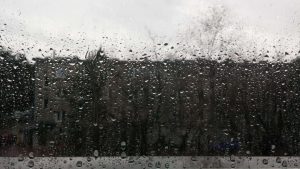 rainfall on the window relax